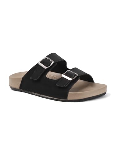 Sukun mens Sukun Slb_10 Men’s Stylish Dual-strap Buckle Sandals Sandal