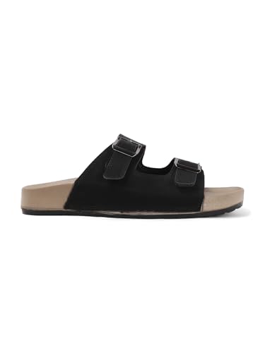 Sukun mens Sukun Slb_10 Men’s Stylish Dual-strap Buckle Sandals Sandal - Image 4