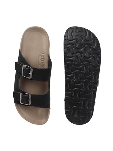 Sukun mens Sukun Slb_10 Men’s Stylish Dual-strap Buckle Sandals Sandal - Image 6