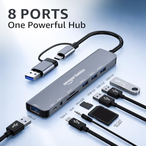 Amazon Basics 8-in-1 USB Hub