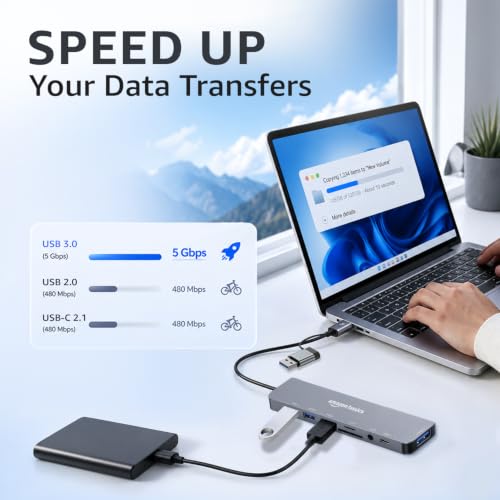 Amazon Basics 8-in-1 USB Hub