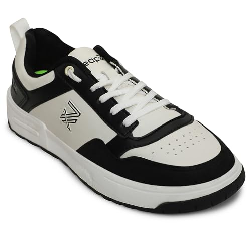 Liberty LEAP7X Black & Blue Sneakers for Men - Memory Foam Casual Wear