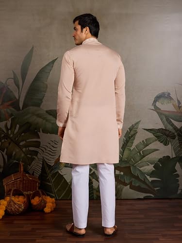 Kalaanj Men's Embroidered Silk Kurta || Only Kurta (05-MK) - Image 4