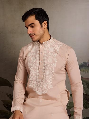 Kalaanj Men's Embroidered Silk Kurta || Only Kurta (05-MK) - Image 6
