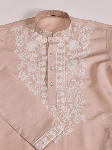 Kalaanj Men's Embroidered Silk Kurta || Only Kurta (05-MK) - Image 7