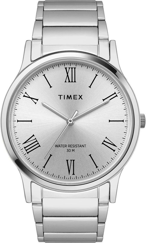 TIMEX Silver Dial Stainless Steel Analog Watch - For Men TW00ZR3