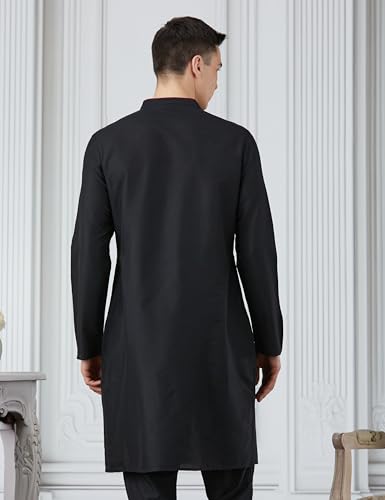 Amazon Brand - Symbol Men Festive Solid Long Kurta (Regular Fit) - Image 2