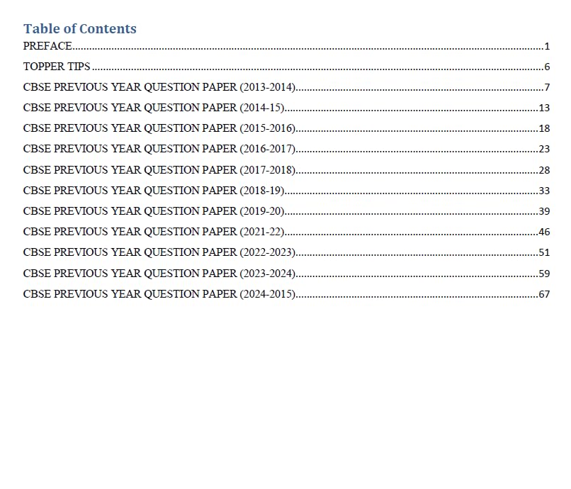 CBSE Class 10 French Previous