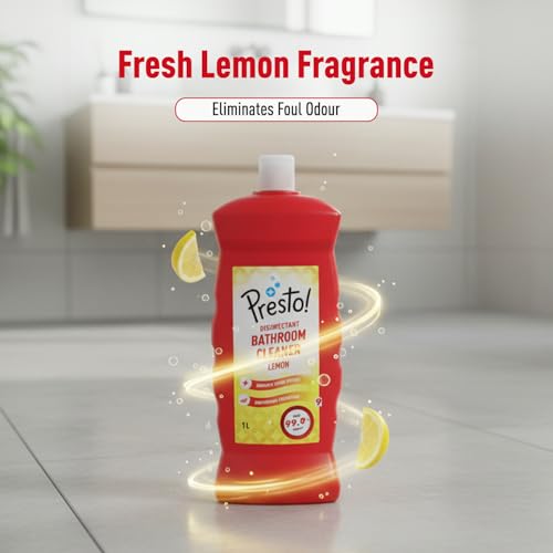 Amazon Brand - Presto! Bathroom Cleaner - 1 L (Lemon, Pack of 2) - Image 5