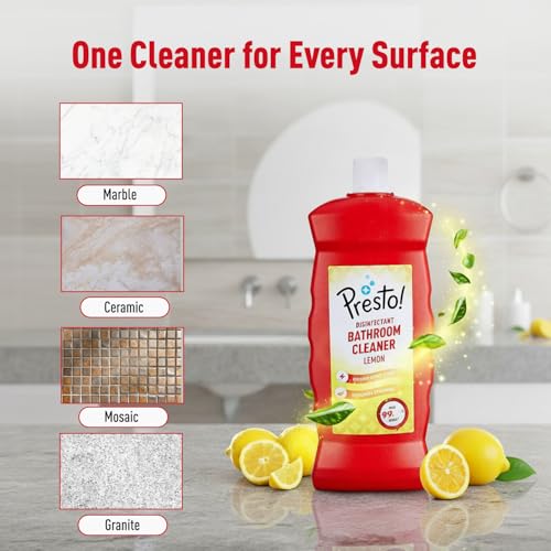 Amazon Brand - Presto! Bathroom Cleaner - 1 L (Lemon, Pack of 2) - Image 6