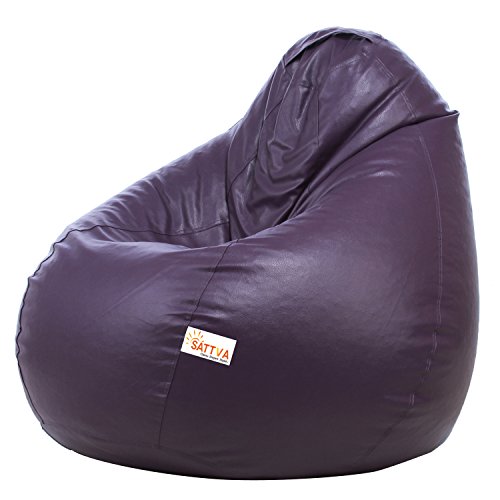 Sattva Classic Bean Bag Cover (Without Beans) XXL Size - Purple - Image 3