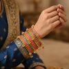 Kashmiri Ghungroo Glass Bangle Set