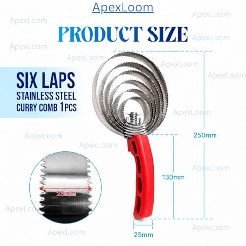 Cow Curry Comb Brush