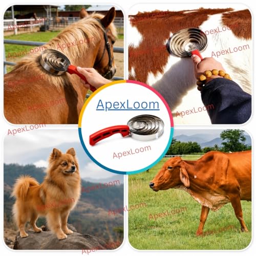 Cow Curry Comb Brush