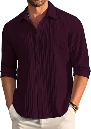 DEELMO Men's Casual Button Down
