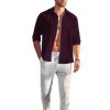 DEELMO Men's Casual Button Down