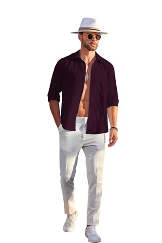 DEELMO Men's Casual Button Down