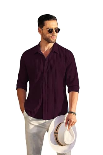 DEELMO Men's Casual Button Down