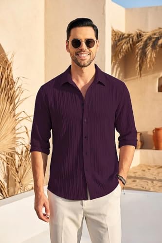 DEELMO Men's Casual Button Down