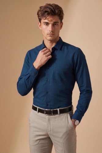 Peter England Men's Everyday Solid