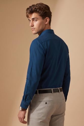 Peter England Men's Everyday Solid