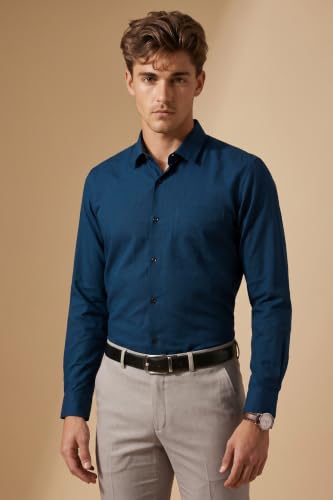 Peter England Men's Everyday Solid
