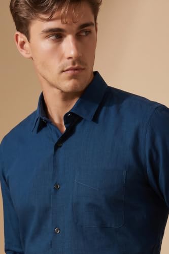 Peter England Men's Everyday Solid