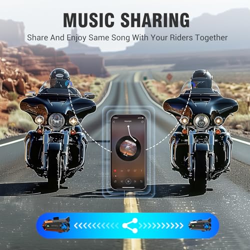 EDYELL Motorcycle Bluetooth Headset