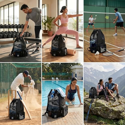Questsole Mesh Drawstring Backpack