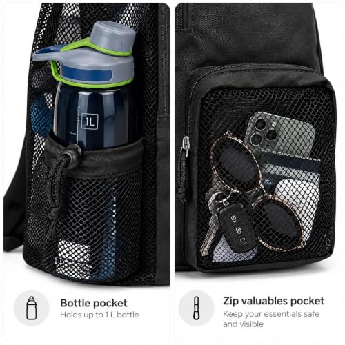 Questsole Mesh Drawstring Backpack