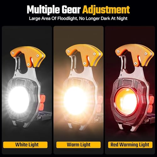 KLIFFOO Keychain LED Flashlights, Rechargeable