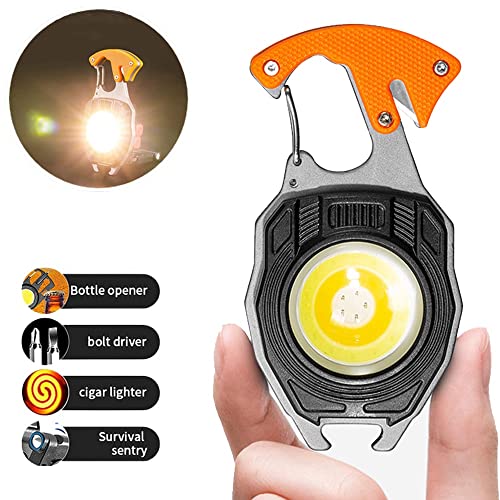 KLIFFOO Keychain LED Flashlights, Rechargeable