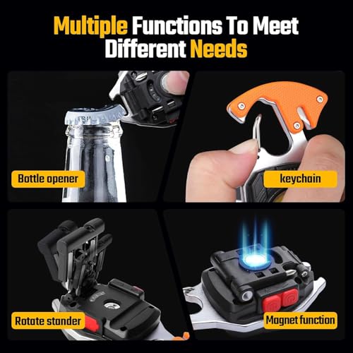 KLIFFOO Keychain LED Flashlights, Rechargeable