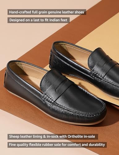 Symbol Premium Mens Smart Casual Driver Leather Shoes (Loafers) - Image 2