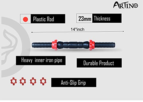ARTINO Adjustable Dumbbell, Black PVC