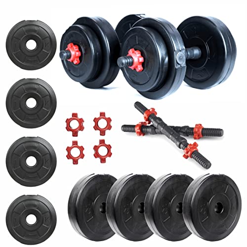 ARTINO Adjustable Dumbbell, Black PVC
