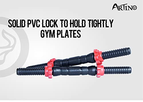 ARTINO Adjustable Dumbbell, Black PVC