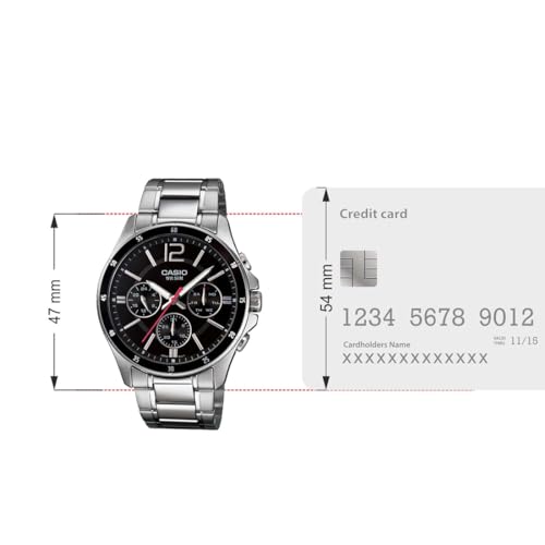 Casio Analog Black Dial Men's Watch - MTP-1374D-1AVDF (A832) - Image 7