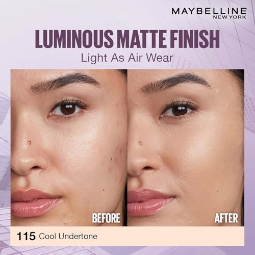 Maybelline New York Super Stay Lumi Matte Liquid Foundation, 115 - Image 7