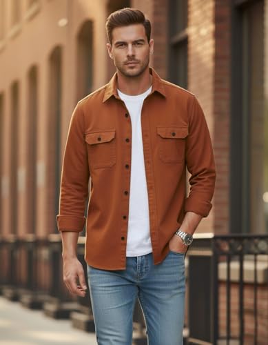 DEELMO Men’s Stylish Cotton Blend