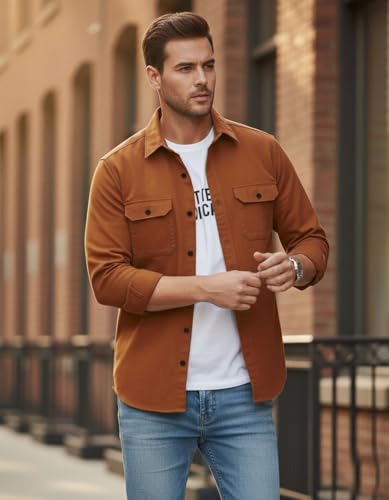 DEELMO Men’s Stylish Cotton Blend