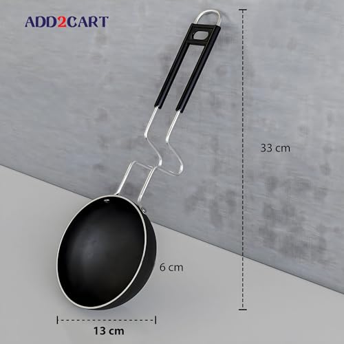 Add2Cart Pre-Seasoned Tadka Pan, Compatible