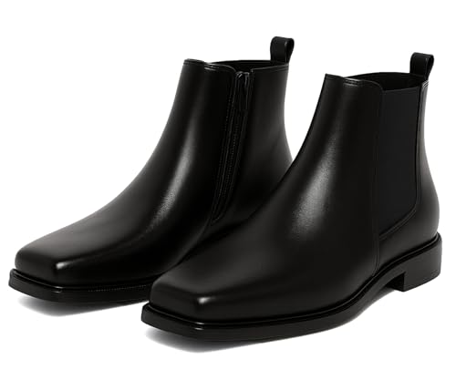 Kraasa Shale Chelsea Boots for Man | Zip-Up Slip-On Ankle Boots