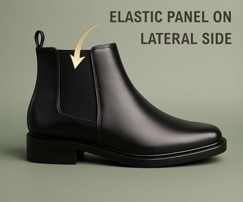 Kraasa Shale Chelsea Boots for Man | Zip-Up Slip-On Ankle Boots - Image 2
