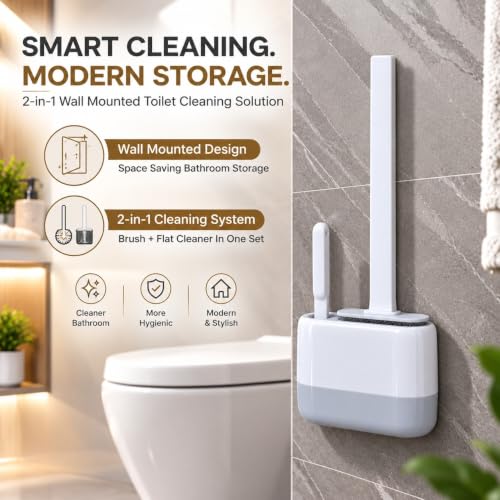 Silicone Toilet Brush and Holder