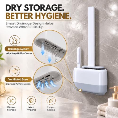 Silicone Toilet Brush and Holder