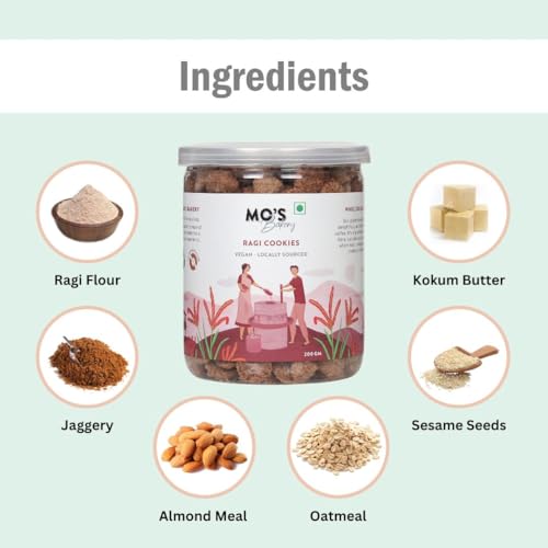 Mo's Gluten-Free Ragi Cookies, 150Grams