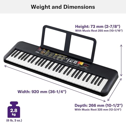 YAMAHA PSR-F52 61-Key Portable Digital