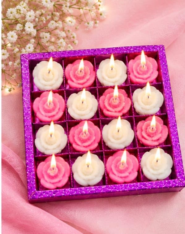 Small Flower Shaped Tealight Candles