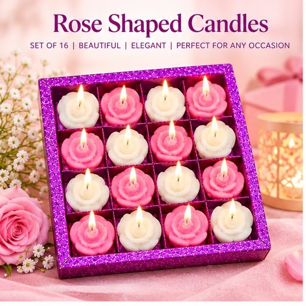 Small Flower Shaped Tealight Candles